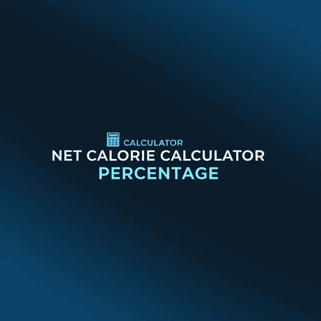 Calculator Net Calorie Calculator Percentage